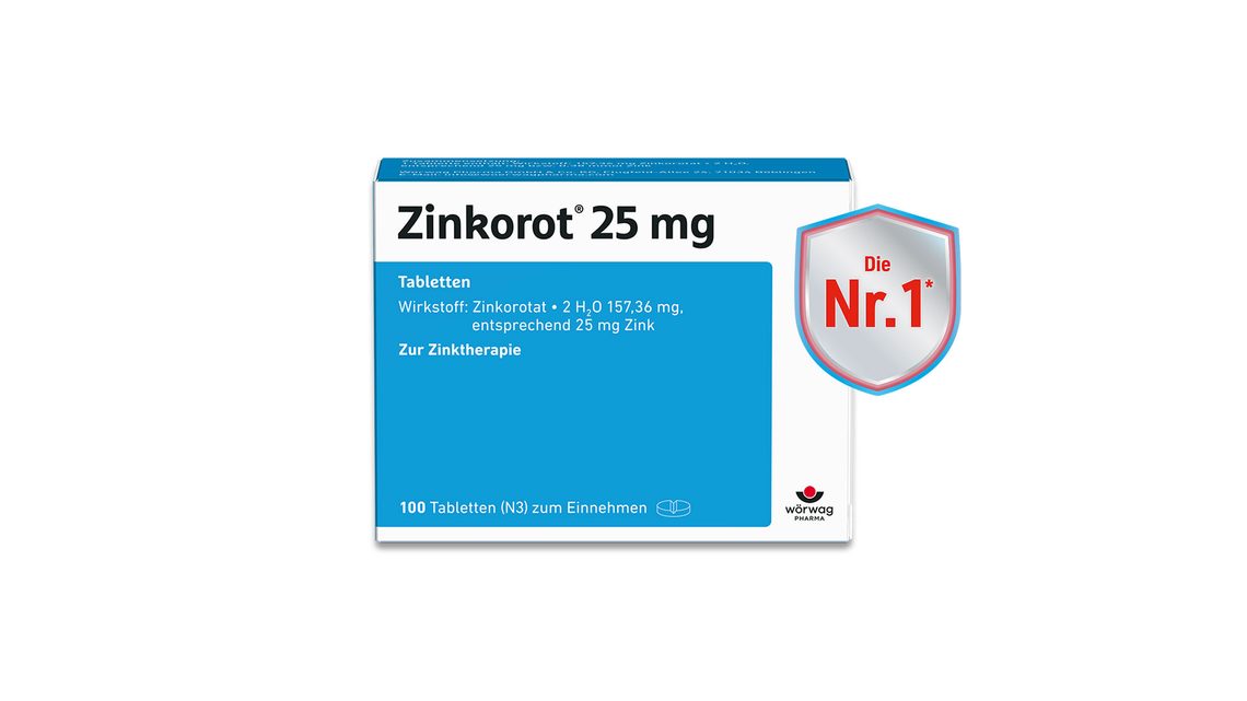 Zinkorot<sup>&reg;</sup> 25 mg:<br>Unterstützt das Immunsystem bei Zinkmangel