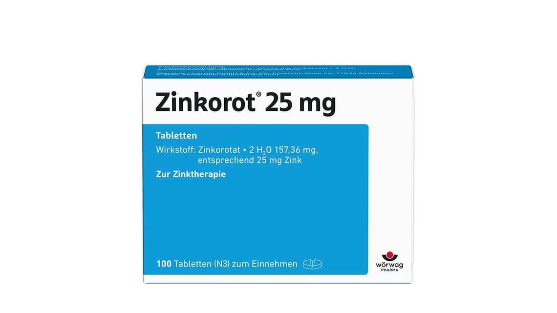 Zinkorot<sup>&reg;</sup> 25 mg<br />Unterstützt das Immunsystem bei Zinkmangel